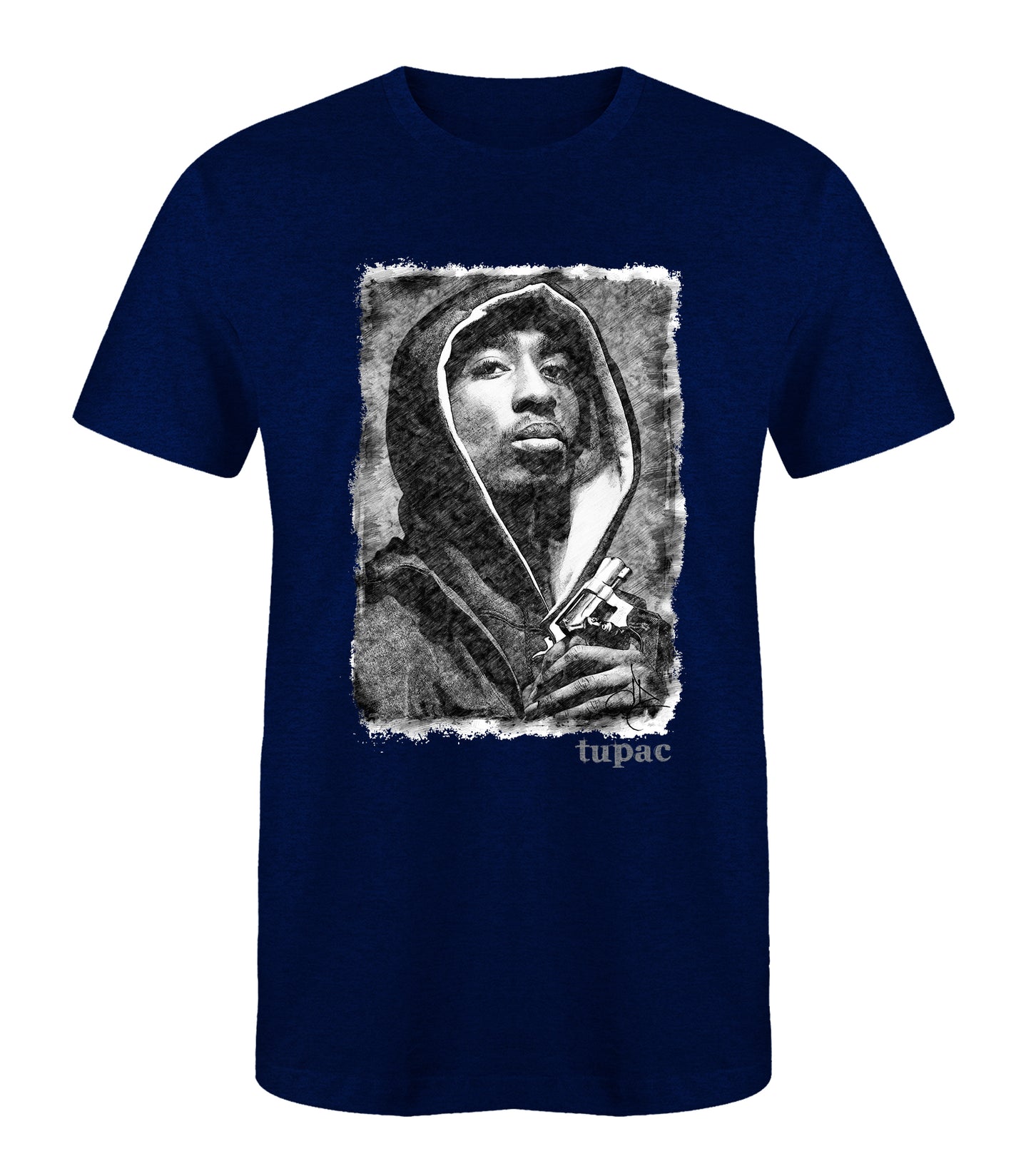 TUPAC 'PEACE'-BW - T-Shirt